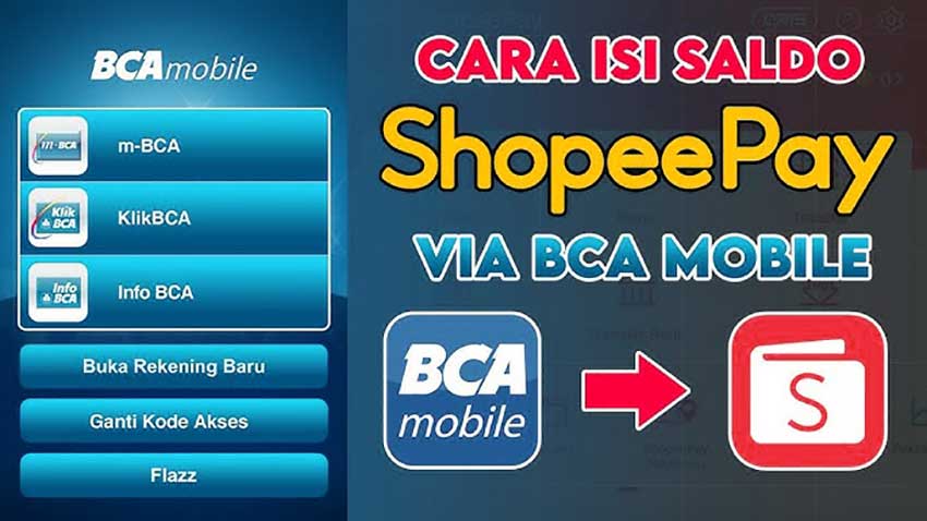 Cara mengisi shopeepay lewat BCA