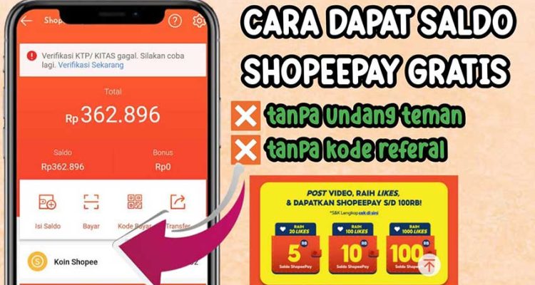 Cara mendapatkan Shopeepay gratis