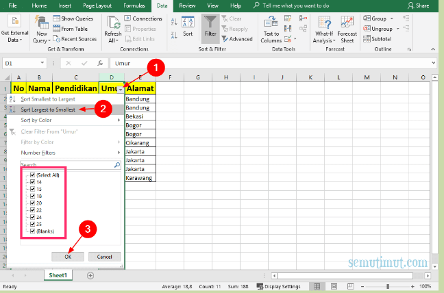 Cara Mengelompokkan Data di Excel secara Otomatis dan Manual