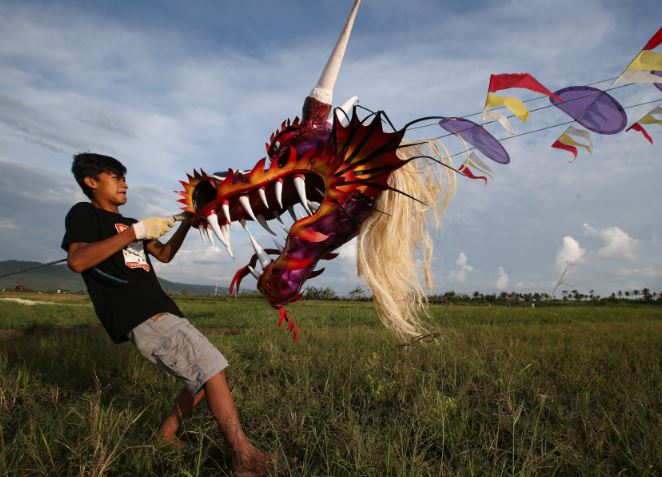 cara membuat layang layang naga