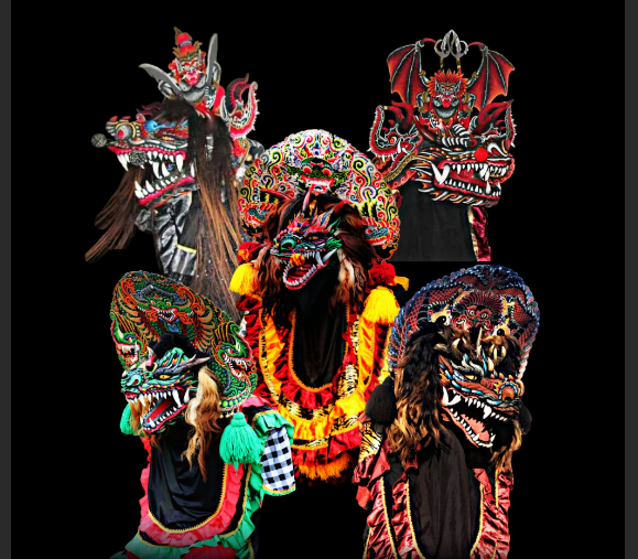 Cara Menggambar Barongan Devil