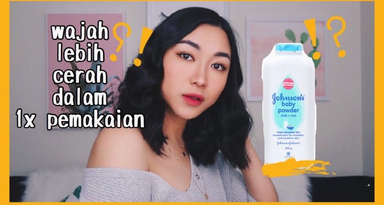 Cara membuat masker bedak bayi dengan air biasa