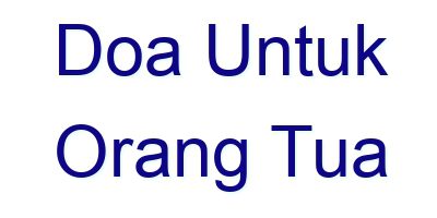 doa untuk orang tua 28919