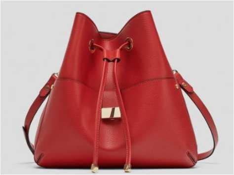 Zara Bucket Bag with Scarf