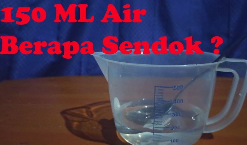 150 ml air berapa sendok makan