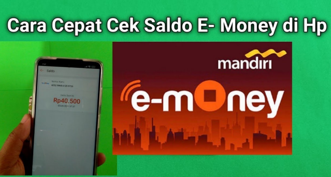 cara cek e money mandiri