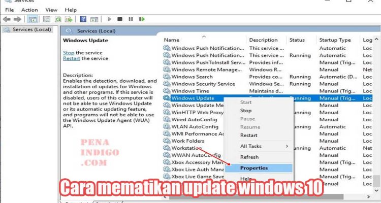 Cara mematikan update windows 10