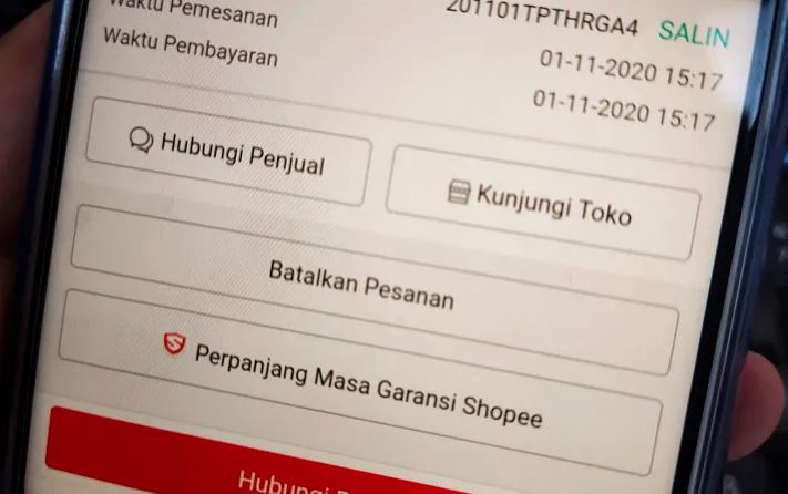 cara membatalkan pesanan di shopee yang sudah dikirim