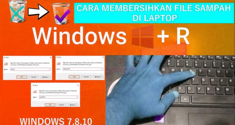 Cara membersihkan file sampah di laptop