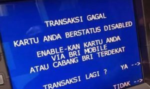 atm diblokir