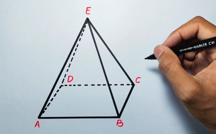 cara membuat limas segi empat