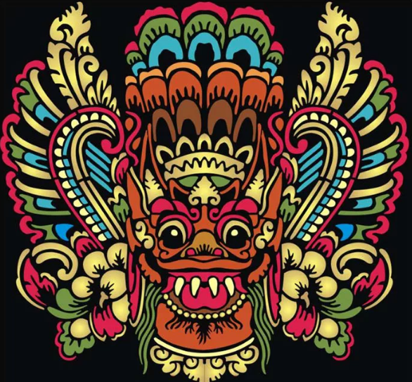 Cara Menggambar Barongan Devil