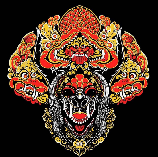 Cara Menggambar Barongan Devil