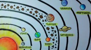 cara menggambar planet