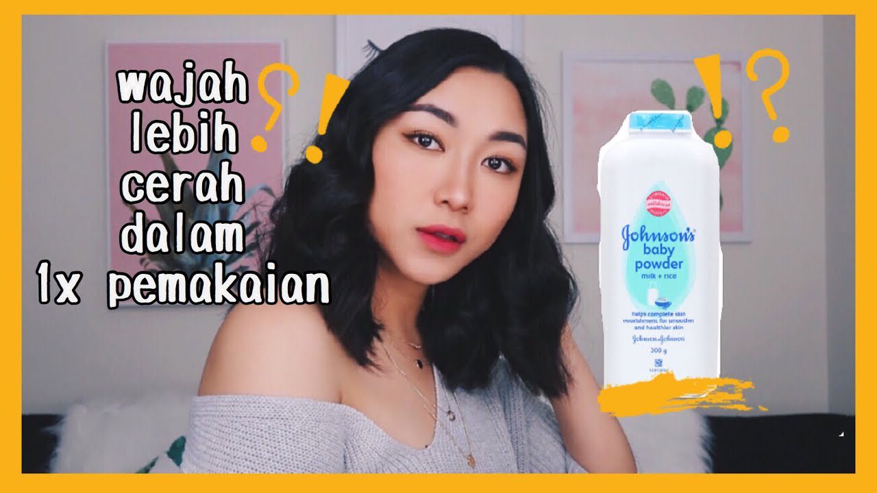 Cara membuat masker bedak bayi dengan air biasa