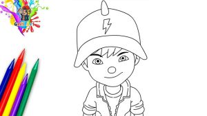 Cara menggambar boboiboy