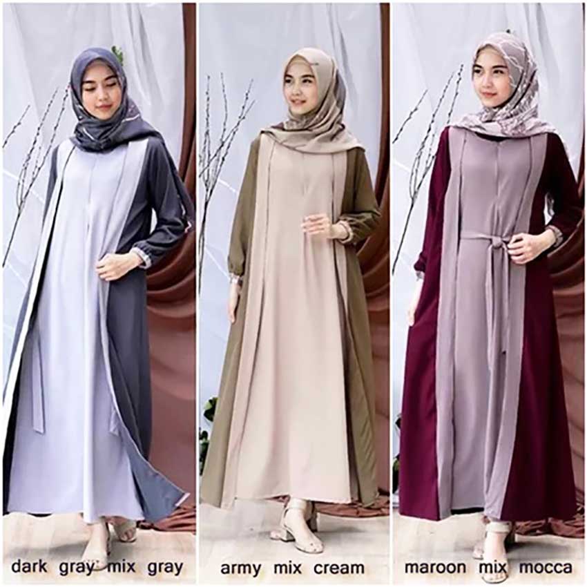 Baju Gamis Layering