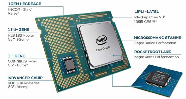 Ilustrasi Intel Core i9 Generasi ke-11 (Rocket Lake)