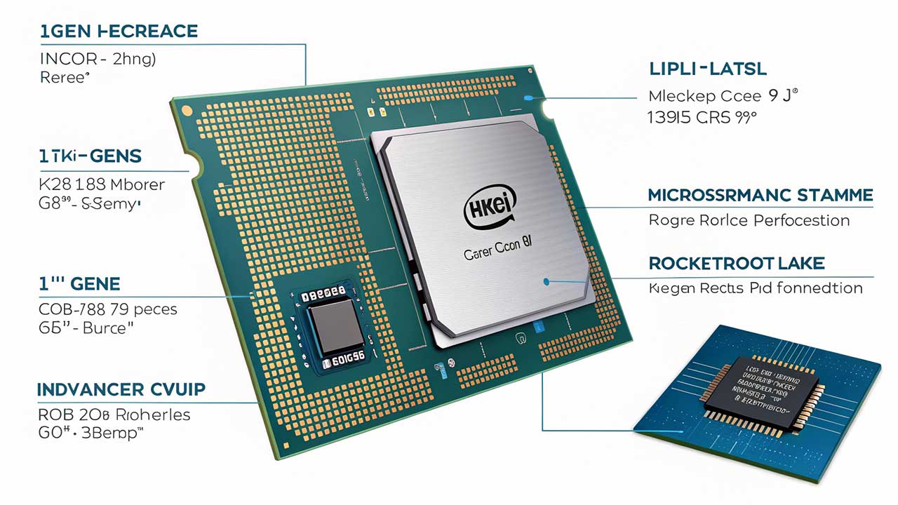 Ilustrasi Intel Core i9 Generasi ke-11 (Rocket Lake)