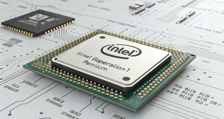 ilustrasi Intel Pentium 1 Generasi Pertama