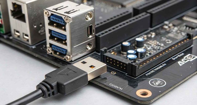 Port USB Eksternal pada Motherboard