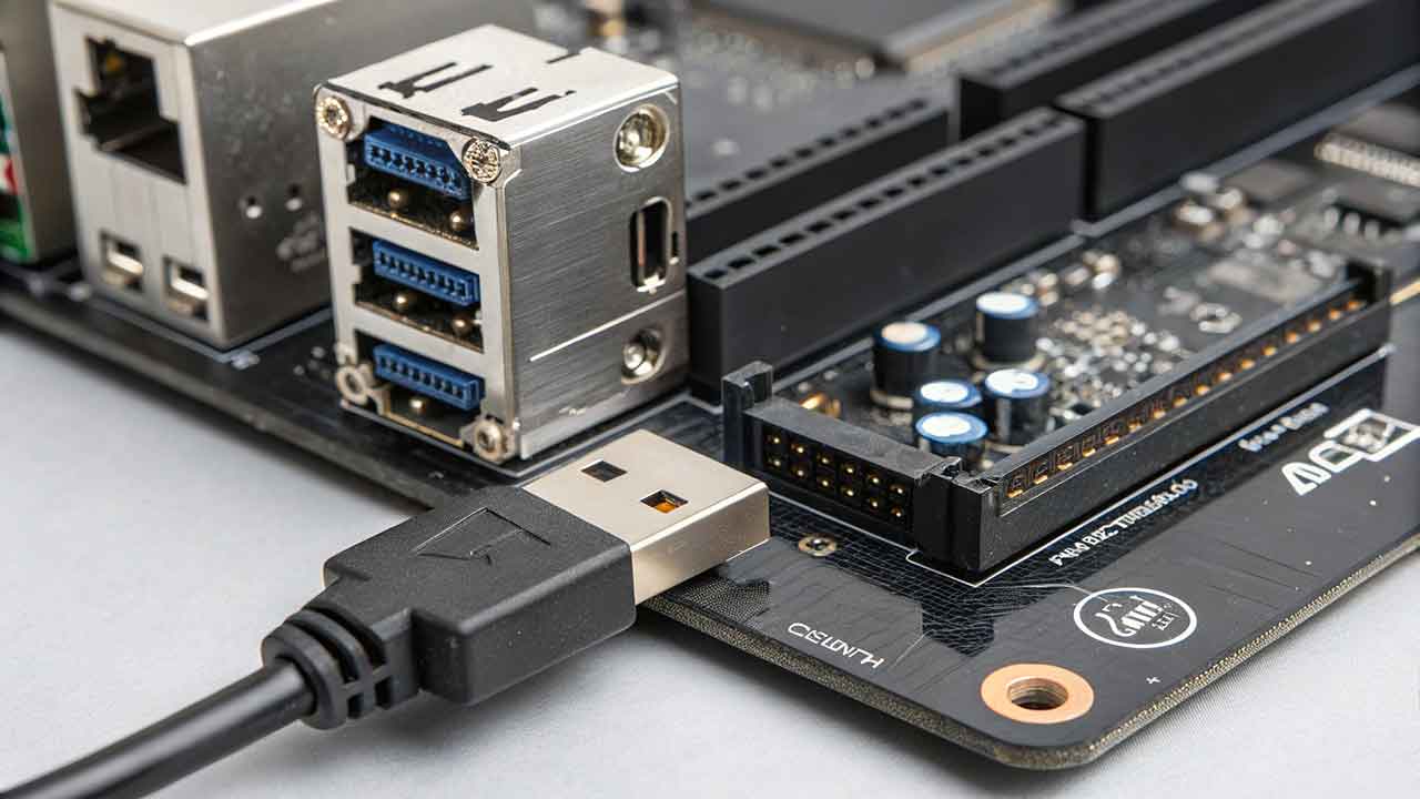 Port USB Eksternal pada Motherboard