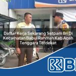 daftar kerja sekarang satpam bri di kecamatan babul rahmah kab aceh tenggara terdekat 1753753942