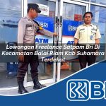 lowongan freelance satpam bri di kecamatan balai riam kab sukamara terdekat 1753857981