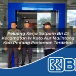 peluang kerja satpam bri di kecamatan iv koto aur malintang kab padang pariaman terdekat 1753890515