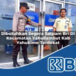 dibutuhkan segera satpam bri di kecamatan yahuliambut kab yahukimo terdekat 1754514762