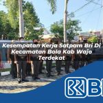 kesempatan kerja satpam bri di kecamatan bola kab wajo terdekat 1754089363
