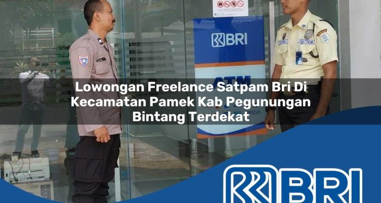 lowongan freelance satpam bri di kecamatan pamek kab pegunungan bintang terdekat 1754295622
