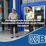 peluang kerja satpam bri di kecamatan madat kab aceh timur terdekat 1754479596
