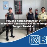 peluang kerja satpam bri di kecamatan pandawan kab hulu sungai tengah terdekat 1754485600